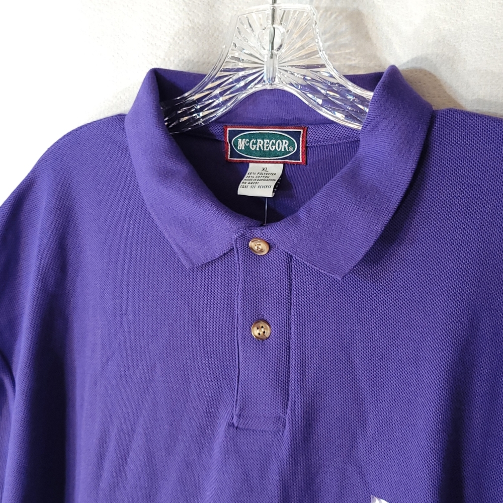 3/$25 McGregor Violet 2 Button Polo